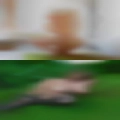 Naked girl open area