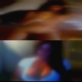 Naked woman jump